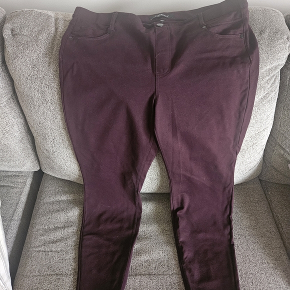 Liverpool Women's Skinny Pants - Dark Purple - Picture 2 of 3